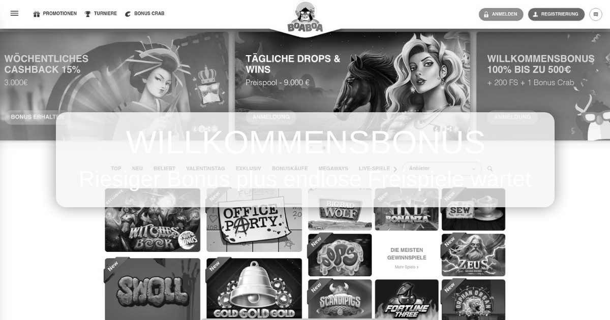 BoaBoa Casino Deutschland - Spielautomaten & schnelle Auszahlungen